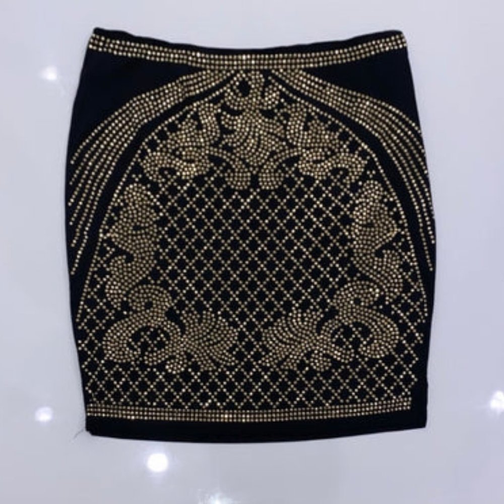 🚨FINAL PRICE🚨GOLD DIAMONDS MINI SKIRT